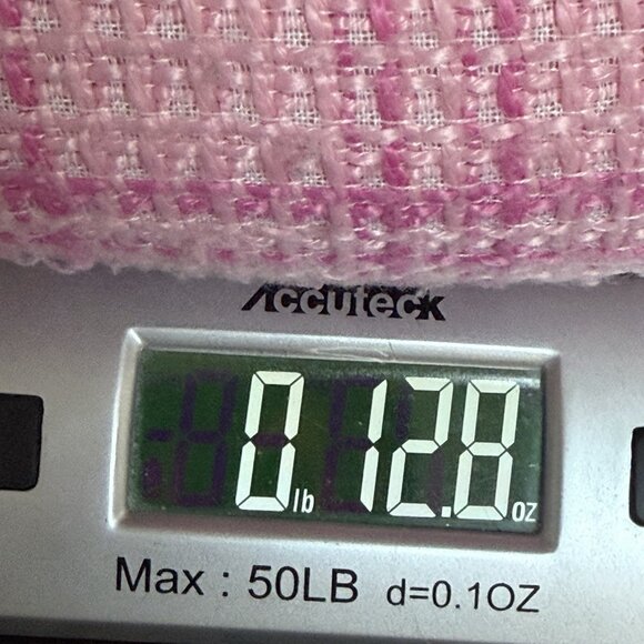 Janie and Jack Pink Plaid Tweed Dress Girls Size 7 Party - Picture 7 of 7